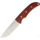 Ontario Knife Robeson Drop Point Hunter Fixed Blade Knife, 4.25in, D2 Tool Steel, Standard Edge, Satin, Brown, Laminated Hardwood Handle ON8174