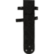 Ontario Knife Stealth Fixed Blade Knife, 9.13in Overall, 3.5in Black Partially Serrated S35VN Blade, Black Linen Micarta Handle, Leather Sheath, 8198