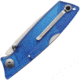 Ontario Knife Wraith Ice Series Blue Folding Knife, 4in Closed, 2.63in Satin 1.4116 Stainless Blade, Blue Plastic Handle, 8798SB