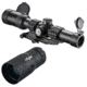 Barska 1-6x24 IR,AR6 Tactical Rifle Scope,30mm Tube,Red/Green Illuminated Reticle AC12390 w/ TRYBE Optics Enhancer - Magnification Doubler