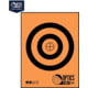 OP Exclusive - EZ2C Targets Self-Adhesive Mini 3.5in Bullseye on 4.25x5.5in Orange and Black Ink, Tear-Off Pad of 15, Orange, EZ2CM01K