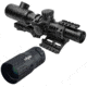 OP Exclusive - Vism Evolution 1.1-4X24 Scope/ Dot Plex/ And Vism Vmsprb Mount Combo, BLACK VEVOFD11424G/SPR w/ Trybe Optics Enhancer - Magnification Doubler