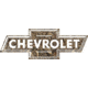 Open Road Brands Die Cut Emb Tin Sign Camo Chevrolet Bowtie