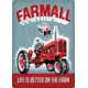 Open Road Brands Die Cut Emb Tin Sign Farmall Life Is Bettr