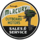 Open Road Brands Die Cut Emb Tin W/knock Out Mercury Marine