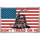 Open Road Brands Die Cut Tin Sign Don't Tread On Me flag