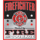 Open Road Brands Emb Tin Sign Firefighter Courage 10''x12''