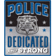 Open Road Brands Emb Tin Sign Police Protect &amp; Serve 10''x12''