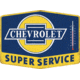 Open Road Brands Thermometer Emb Tin Sign Super Chevy Svc