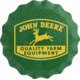 Open Road Brands Tin Bottle Cap John Deere 14''x14''