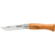 Opinel Carbon Steel Folding Knife No.5, 2.5in, Beechwood Handle, Wood, 111050