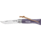 Opinel Colorama Folding Knife No.6, 2.75in, w/ Virobloc, 12C27 Sandvik SS, Hornbeam Handle, Lavender, 002204