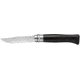 Opinel Ebony Folding Knife No.8, 3.25in, Stainless Steel, Standard Edge, Mirror Polish, Black Handle, 001352