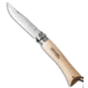 Opinel Opinel Knives No 7 Stainless Steel Knife Beech Wood + Leather Lanyard 3&quot; Satin, Wood, Stainless Steel, adult, BHQ-27868