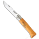 Opinel Opinel Knives No. 8 Carbon Steel Knife Beech Wood 3.25&quot; Satin, Wood, High Carbon Steel, adult, BHQ-14346