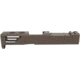 Zaffiri OPMOD Z51M Glock 43/43X Pistol Slide w/RMSc Cut, Dark Burnt Bronze, Zaffiri OPMOD.43.DBB