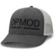 OPMOD Trucker Hat Embroidered Logo, Charcoal/Grey, OPM-Cha/Grey-Charl/Grey