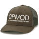 OPMOD Trucker Hat Embroidered Logo, Dark Loden/Loden, OPM-Dark Loden/Loden