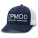 OPMOD Trucker Hat Embroidered Logo, Dark Navy/White, OPM-Dark Navy/White
