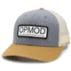 OPMOD Trucker Hat Embroidered Patch, Heather Grey/Birch/Biscuit, OPMHea Greiscuit-Heath/Bi