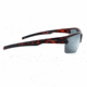 Optic Nerve Bristol Sunglasses, Matte Demi Frame, Polarized Smoke Lens with Silver Mirror Lens 82007