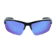 Optic Nerve Bristol Sunglasses, Shiny Black Frame, Polarized Grey Lens with Blue Mirror Lens 82006
