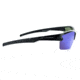 Optic Nerve Bristol Sunglasses, Shiny Black Frame, Polarized Grey Lens with Blue Mirror Lens 82006