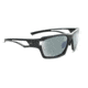 Optic Nerve Cassette Polarized Sunglasses, Two-Tone Black Frame, Lens 2 Sets- Polarized Smoke w/Silver Flash, Copper 21823