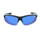 Optic Nerve Desoto Flip Off Sunglasses, Shiny Driftwood Ocean Frame, Lens 3 Sets- Grey with Blue Mirror, Copper, Clear 17047