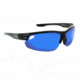 Optic Nerve Desoto Flip Off Sunglasses, Shiny Driftwood Ocean Frame, Lens 3 Sets- Grey with Blue Mirror, Copper, Clear 17047