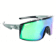 Optic Nerve FixieMAX Sunglasses, Matte Crystal Grey with Shiny Black Lens Rim, 22078
