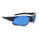 Optic Nerve Flashdrive Polarized Sunglasses, Shiny Black Frame, Lens 2 Sets- Polarized Smoke w/Blue mirror, Copper, 21824