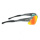 Optic Nerve Neurotoxin 3.0 Sunglasses, Matte Carbon Frame, Lens 3 Sets- Smoke with Red Mirror, Copper, Clear 14407