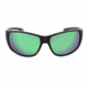 Optic Nerve Old Salt Sunglasses, Matte Demi Frame, Polarized Copper Lens w/Green Mirror Lens 82004