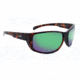 Optic Nerve Old Salt Sunglasses, Matte Demi Frame, Polarized Copper Lens w/Green Mirror Lens 82004