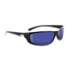 Optic Nerve One Backwoods Sunglasses, Flash Black Frame, Polarized Grey with Blue Mirror Lens 16075