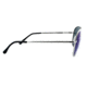 Optic Nerve One Estrada Sunglasses, Shiny Silver Frame, Polarized Smoke with Blue Mirror Lens, 18027