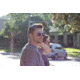 Optic Nerve One Estrada Sunglasses, Shiny Silver Frame, Polarized Smoke with Blue Mirror Lens, 18027