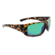 Optic Nerve One Gamefish Sunglasses, Shiny Dark Demi Frame, Polarized Smoke with Green Mirror Lens 17025