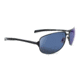 Optic Nerve One Siege Sunglasses, Matte Black Frame, Polarized Smoke with Blue Mirror Lens 16014