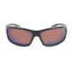 Optic Nerve One StrikezOne Sunglasses, Shiny Black Frame, Polarized Brown with Blue Mirror Lens 17021
