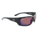 Optic Nerve One StrikezOne Sunglasses, Shiny Black Frame, Polarized Brown with Blue Mirror Lens 17021