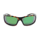 Optic Nerve One StrikezOne Sunglasses, Shiny Dark Demi Frame, Polarized Smoke with Green Mirror Lens 17020