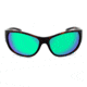 Optic Nerve Remora Sunglasses, Matte Demi Frame, Polarized Copper Lens w/Green Mirror Lens 82008