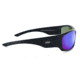 Optic Nerve Triton Sunglasses, Matte Black Frame, Polarized Grey Lens w/Blue Mirror Lens 82010