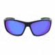 Optic Nerve Triton Sunglasses, Matte Black Frame, Polarized Grey Lens w/Blue Mirror Lens 82010