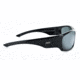 Optic Nerve Triton Sunglasses, Shiny Black  Frame, Polarized Smoke Lens Silver Mirror Lens 82011