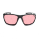 Optic Nerve Variant PM Sunglasses, Shiny Carbon Frame, Photochromatic- Rose to Smoke Lens 17052