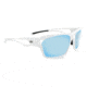 Optic Nerve Variant Sunglasses, Shiny White Frame, Lens 2 Sets- Smoke w/Ice Blue Mirror, Copper 17060