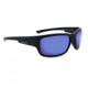 Optic Nerve Yukon Sunglasses, Matte Black Frame, Polarized Grey Lens with Blue Mirror 82003